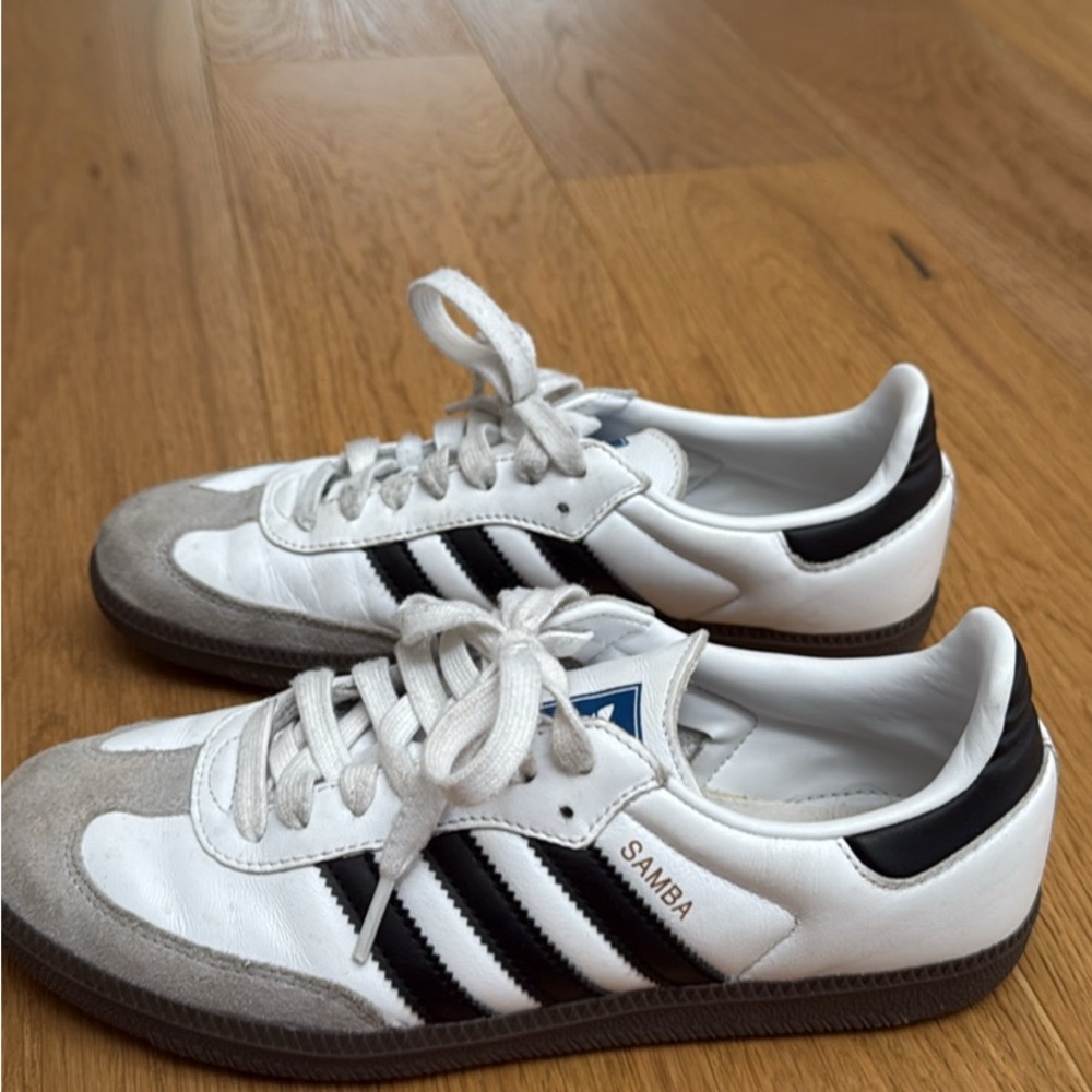 Adidas Samba White and Black Sneakers